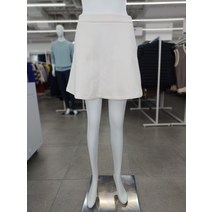[20FW] 헤지스골프 레이디스 화이트 퍼피자수 면혼방 미니스커트 WWSK0D974 OW(1476721)