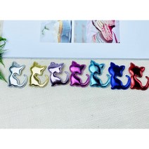헤세드 DIY 냥이 초음파 고양이 리본장식 (4개), 7컬러전부