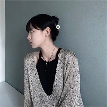 [유니크/빈티지] black hippie drop necklace