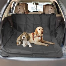 강아지 카시트 콘솔박스 dog car trunk seat cover 두꺼운 pet 방수, 검은색