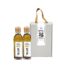 경기방앗간 국산 통깨 참기름 들기름 세트 180ml/300ml 2개, 국산들기름세트(들기름180ml, 2개)