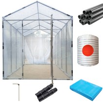 베네피플 튼튼한 조립식 비닐하우스 온실 간이창고, 소형 2m(폭) x 2m(높이) x 2m(길이), 1개