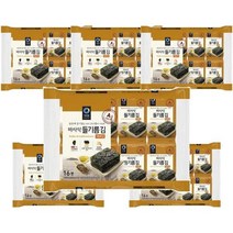 청정원 아침메뉴추천 바사삭 들기름 재래김 도시락 김 반찬 4g 16봉 6개 맛있는 어린이간식 간단한요리 간편식, 19세트