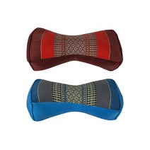 하이원테크 태국 전통 마사지 용품 선물 숙면 낮잠 낮은 목 베개 쿠션 땅콩 베개, 땅콩베개 레드