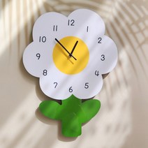 꽃시계 무소음 예쁜 인테리어 벽시계, 데이지시계