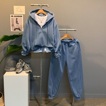 캐쥬얼한 반집업 기모세트 G686 엘리기모후드셋