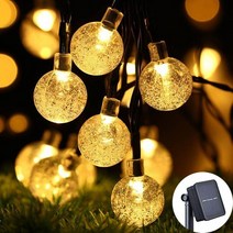 스트링 라이트 태양광 100 led 페어리 라이트 12M/13M IP65 방수 화환 가구 조명야외 정원 웨딩 식 램프, solar warm light_11M 60LEDS