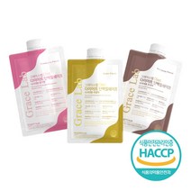 그레이스랩 단백질 쉐이크 프로틴 식사대용 다이어트 45g, 1개, 초코+딸기+곡물 (3개입)