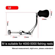 낚시 릴 크랭크 금속 낚시 스피닝 릴 크랭크 핸들 교체 부품 플라스틱 회전식 그립 손잡이 낚시 용품, M