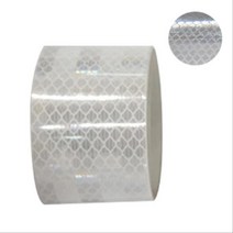 라바콘 부착용 고휘도 반사 테이프 48x2.5M 백색 도로명판용 인부용 대형마트용, 1개