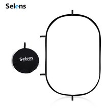 촬영 사진 조명 반사판 휴대용 조명판 확산판 selens 100x150cm 접이식 반투명 타원형 반사경 스튜디오 소프트 패널 디퓨저 보드 가방, 없음