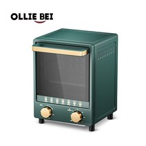 올리베이 가정용 미니 데크오븐 컨벡션 피자 베이킹 12L, OllieBei Green