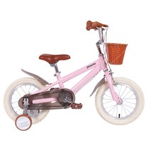 PHOENIX 어린이 자전거 보조바퀴 자전거 공주 14인치 16인치 18인치, 핑크