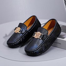 로퍼 토오픈 캐주얼구두 플랫 메탈릭 남성 패션 핸드메이드 바느낌