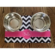 애완 동물 홈 선물 Pu 소재 개인 먹이 플레이스 매트 방수 개와 고양이 피더 그릇 패드 쉬운 세척, 27 25_02 45x30cm