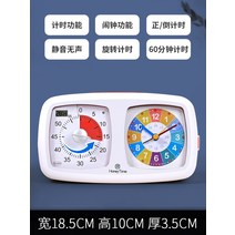 무음 시계 타임 타이머 60분 아이들 숙제 도우미 구글타임타이머 구글시계 집중력 향상 선물 교육용 시간관리용 가성비 타이머, 레인보우 모델