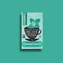 클리퍼 유기농 공정무역 페퍼민트 허브티, 1개, 37.5g