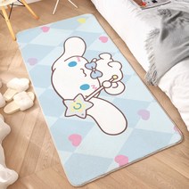 산리오 캐릭터 시나모롤 쿠로미 직사각형 네모 러그 카페트 핑크 아이방 매트 꾸미기