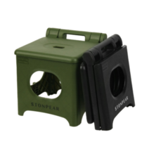 캠핑의자1+1 유아캠핑의자 계곡의자 좌식의자 2p, 블랙&카키그린