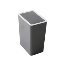 크림스퀘어 원터치 종량제 휴지통 10L, 그레이, 1개