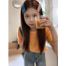 니트 이너셔츠 디자인감각 보이핏 볼륨 보온 상의 캔디 색 반팔 3840063352
