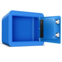 불에안타는금고 소형 현금 사무실 비밀금고 차량용, 20cm-아일랜드블루-비밀번호-단층