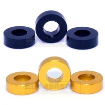 특수 와샤20pcs M3 알루미늄 플랫 와셔 x 6x0.25/0.5/1/1.5/2/2.5/3mm 다채로운 합금 부싱 가스켓, 06 M3x6x2.5_02 Black