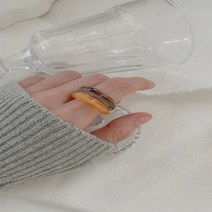 [] 여자 여름 바다패션 미니멀 물결 호마이카 반지