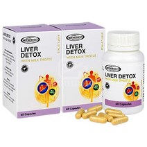 Mothernest Mothernest Liver Detox with Milk Thistle 마더네스트 호주 마더네스트 밀크시슬 리버 656mg 60캡슐 2팩, 2개