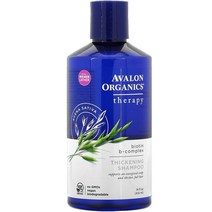 Avalon Organics 모발 강화 샴푸 비오틴 B-복합체 테라피 414ml(14fl oz), 32 액상 온스