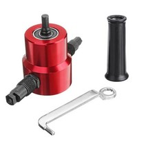 노력 절약 Nibbler 철 시트 절삭 공구 용 전기 전단 드릴 어 테치먼트 금속 기계 톱 커터, [04] Red