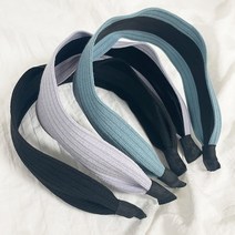 반 골지 컬러 헤어밴드 머리띠 3개세트