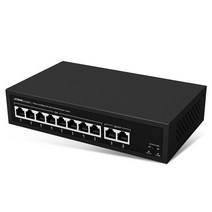 아이피타임 PoE802 POE LAN 8포트 기가 2포트 30W 120W 거리연장 VLAN 스위치 허브