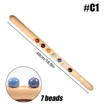 마사지봉 림프마사지기 나무 과샤 마사지 스틱 옥 돌 구슬 뒤 목 경락 준설 바디 긁기 구아샤 치료 도구 뷰티 헬스 케어 휴식 트리트먼트 예쁜, [11] C1