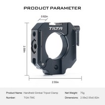 TILTA TGA-TMC 핸드 헬드 짐벌 삼각대 클램프 DJI Ronin RS2 RS3 pro RSC2 와 호환, [01] TGA-TMC