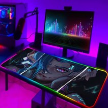 게이밍 의자리그 오브 레전드 컴퓨터 매트 RGB 마우스 게임 패드 Pc 액세서리 게이머 키보드 애니메이션, 04 HC006618_02 300x350x3mm