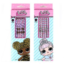 LOL 5본 연필세트 1개 랜덤 엘오엘 2B연필 필기구 신학기 초등학생 단체선물, 핑크