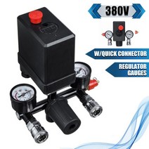Air Compressor Pump Pressure Control Switch 4 Port 220V380V Manifold Relief Regulator 30-120PSI Valv, CHINA, TYPE B 380V