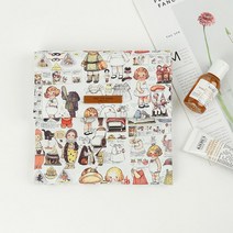 [아씨원단] [DTP 면 20수] 빈티지 페이퍼돌 Z67