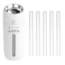 스토리링크 쉼 미니 무선가습기 300ml, 미니무선가습기(화이트)+필터5개입