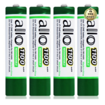 라이브잇 제이티원 allo 1100mAh AAA 충전지 4알(케이스포함), 12개, 4개입