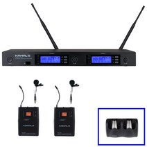카날스 2채널 무선마이크세트 BK-9000N/핀+핀 900MHz 충전식 무선강의용 회의실 BK9000N