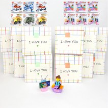 달콤가득 생일 구디백 미니블럭 12p, 미니블럭 여아 6개+ 남아 6개 세트