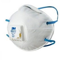 쓰리엠 방진마스크 8822 호흡보호구 안전마스크 일반방독면, 1개