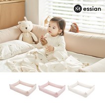 에시앙 아기침대가드 베이직 범퍼쿠션 (솜포함) (디자인선택), 베이비핑크/L
