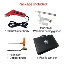 열선절단기 스치로폼 스티로폴 단열재 직선형 충전용 ks Eagle 전기 폼 커터 스티로폼 절단기 핫 나이프 커터 도구 핫 나이프 로프 커터 커튼 커터 핫 와이어 키트, 우리를, 200w 수직 가이더