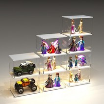 레고케이스 아크릴 주문제작 피규어 수납 진열장 장난감 보관함 쇼케이스 디스플레이 캐비닛 유리 캐비닛 투명 선물 화장품 모델 손으로 만든 디스플레이 캐비닛 작은 레고 캐비닛, 10x10x15cm 몇 장을 촬영하려면 여러 층이