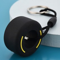 잘 나가는 완전 빠른 더 빠르게 럭셔리 미니 F1 레이싱 타이어 키 체인 자동차 액세서리 PVC 펜던트 가방