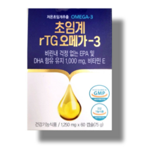 비타민하우스 알티지rTG오메가3 1100mg 2개월분 (60캡슐), 2개, 60정
