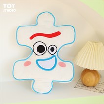 랏소베어 침대 소파 등받이 토이스토리 쿠션 버즈 우디 오피스 점심 휴식 좌석 퍼즐 인형 자동차, F.포크 + 퍼즐 베개